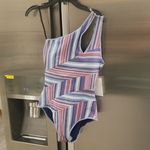 Becca 💕 South Coast Arabella One Shoulder One Piece Swimsuit Starry Night M NWT Photo 8