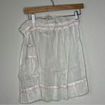 Handmade VINTAGE SHEER WHITE COTTON APRON~POCKET~PINK EYELET TRIM~MARGE OF HOLLYWOOD Photo 1