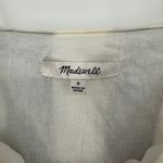 Madewell  Pleated Midi Dress Linen Blend Overcast Size 0 Photo 6