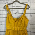 Forever 21  Yellow Sleeveless Mini Summer Dress L Zip Closure Trendy Sunshine Y2K Photo 4