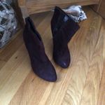 Marc Fisher  Chocolate Brown sz 7 zippered booties Photo 0