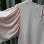 Thereabouts Blouse Blush Rose Metallic Stripe Top Size Junior 3XL Pink Photo 9