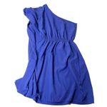 Soprano  Royal Blue One Shoudler Flowy Dress S A-line Grecian Knee Length Photo 1