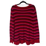 Lane Bryant Women's Striped Sweater Red Pink Plus Size 18/20 Photo 4