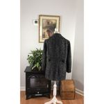 Kenneth Cole Wool Blend Peacoat Jacker Small White Black Speckled Double Bre Photo 3