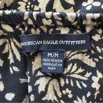 American Eagle Navy Paisley Jumpsuit Size Medium Spaghetti Strap Boho Photo 7