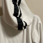 I am gia I.AM.GIA REVOLVE White Logo Striker Hoodie- Size Small Photo 7