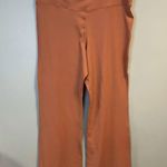 Gap Leggings Rose Pink GapFit Studio Ribbed Sky High Flare Leggings Sz XXL NWT Photo 6