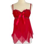 Victoria's Secret Vintage Y2K VICTORIA’S SECRET Sexy Little Things Red Cherry Embroidered Cami 34B Photo 2