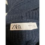 ZARA Blue White Striped Long Sleeve Hooded Hoodie Sweatshirt Sweater Top Size S Photo 2