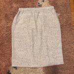 Calvin Klein NWT Stretch Pencil Skirt Womens Sz M Gray/White Lightweight $79.50 Photo 1