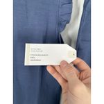 Softies Dream Knit Indigo Ruffle Crew Flood Pant Set Matching Lounge Set Small Blue Photo 2