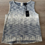 W5  Textured Blue and Cream Tank Top 💙 Photo 0