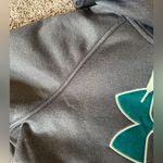 Under Armour  Charcoal Hoodie with Aqua Accents Photo 3