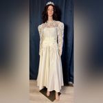 Dessy Creations Vintage Ivory Lace Tea Photo 2