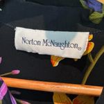 Norton Mcnaughton Vintage  80's floral button up blouse Size Med Large 10 Photo 2