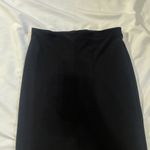 Alice + Olivia  Air Size 6 Black Midi Skirt W Front Slit And Built In Shapewear Photo 2