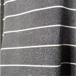 Zyia  Active Woman’s Striped Black Athletic Sporty Casual Leggings Photo 1