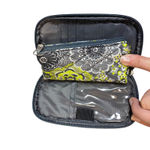 Studio C Personal‎ Organizer & Accessory Sleeve Quilted Floral Set Gray Photo 2