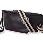 ULTA Beauty Black Crossbody Bag With Striped Strap Photo 0