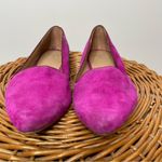 Joie  Day Dreaming Suede‎ Flat Loafers Berry RARE Point Toe Slip On 37.5 37 1/2 Photo 1
