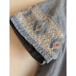 Madewell  Chambray Embroidered Lightweight Denim Look Tunic Dress Size Small Photo 4