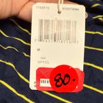 Max Studio New  Navy and Yellow Striped Tank Top Photo 6