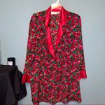 Victoria's Secret Vintage Victoria’s Secret Robe Double Breasted Floral Print Gold Label Medium Photo 0