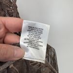 Vitrin Design Lace Vest Womens Large Brown Whimsical Floral Fall Hippie Boho Photo 4