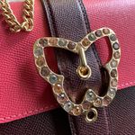 Coach Authentic LEATHER COLORBLOCK crystal butterfly flap Crossbody Photo 1