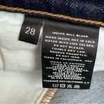 J Brand Daphne Low Rise Skinny Jeans Blue Denim Y2K Size 28 Grunge Dark Wash Photo 5