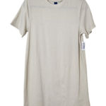 Old Navy  Cream Short Sleeve Mini T-Shirt Dress NWT Size Small Mini Cream Dress Photo 0