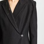 Bailey44 NWT Bailey 44 Striped Boyfriend Blazer XS Black Ponte Jackpot Photo 9