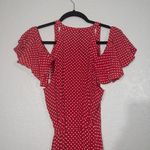 Privacy Please Acme Cherry Polka Dot Wrap Maxi Dress Size Medium Photo 6