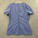 Urbane Performance Scrub Top 4 Pocket Blue Women's Small Blue Photo 1