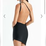 LIONESS  Black The Claudia Asymmetrical Dress Sz M Party Date Photo 1