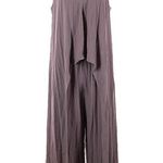 Eileen Fisher  Layered Bateau Neck Silk Jumpsuit | Luna / Gray | L | NWT Photo 0