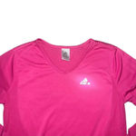 Adidas  Women's Pink V-Neck Long‎ Sleeve Size Small Photo 2