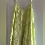 Elan Striped Tiered Cover Up Dress Beachwear Medium Photo 2