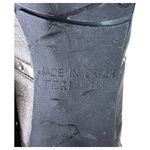 Brighton Teri Pewter Peep Toe Leather Heeled Mule Size 7 Photo 7