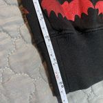 Zoe Karssen Ace Bat Print Low Rise Slim Fit Tapered Sweatpants Large Black Red Photo 6