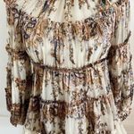 Zimmermann  • Ladybeetle Silk Blend Ruffle Tiered Blouse Rare Photo 0