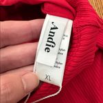 ANDIE Malibu One Piece Swimsuit Ribbed Fabric Cherry Red size XL NWT Photo 5