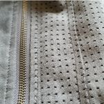 Anthropologie  Vegan Suede Moto Gray Super Soft Jacket by Hei Hei Size: Medium Photo 6