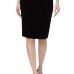 White House | Black Market Black Velvet Pencil Skirt, 8P, NWOT! Photo 2
