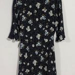 Loft Polka Dot Floral Wrap Romper Dress Photo 9