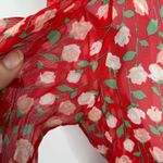 The Kooples Dress Womens Size Medium Feminine Rose Floral Ruffle Pleats Pretty Photo 12