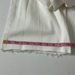 Annie Griffin Anniewear White Wide Leg Jeans High Rise Stretch Denim Raw Hem Size Small Photo 7
