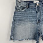 BKE  Parker Denim Jean Shorts Blue Raw‎ Hem Stretch Medium Wash Women’s Size 28 Photo 1