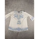 Tommy Bahama  white‎ embroidered peasant tunic top Xs Photo 4